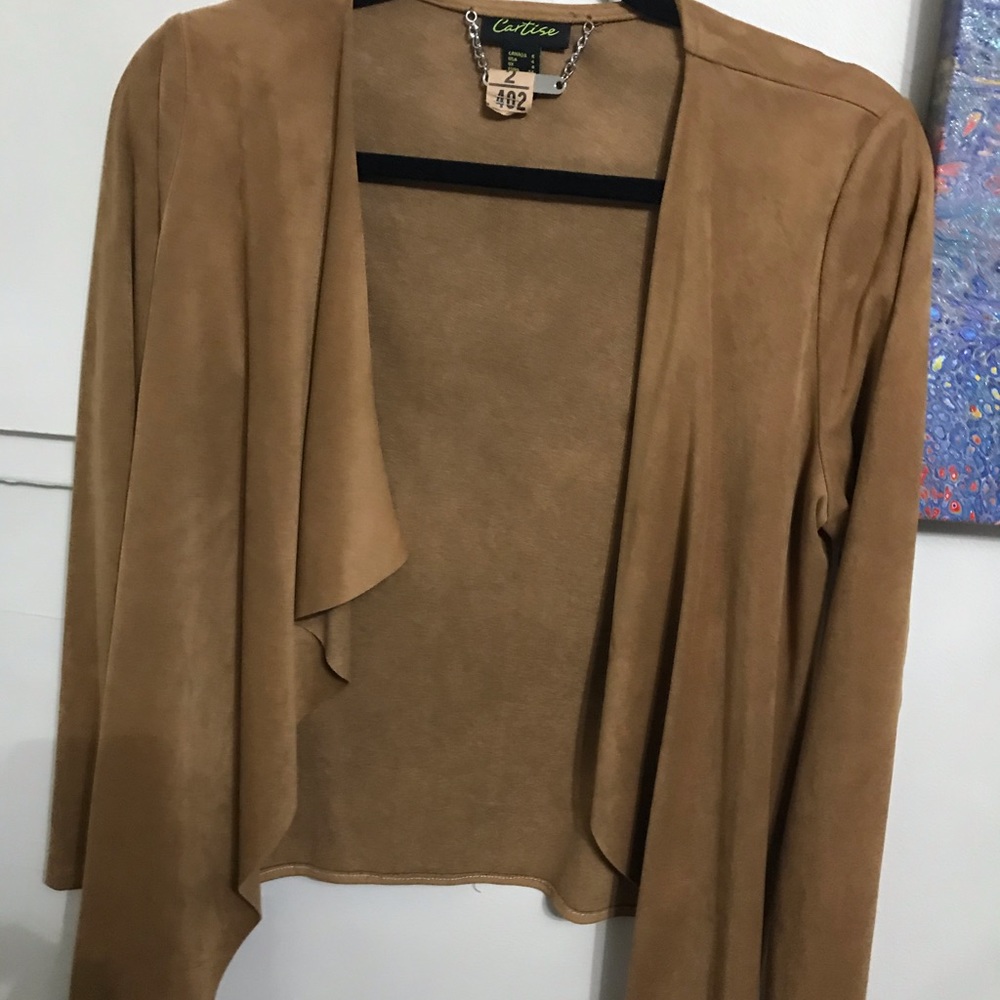 Vegan suede jacket